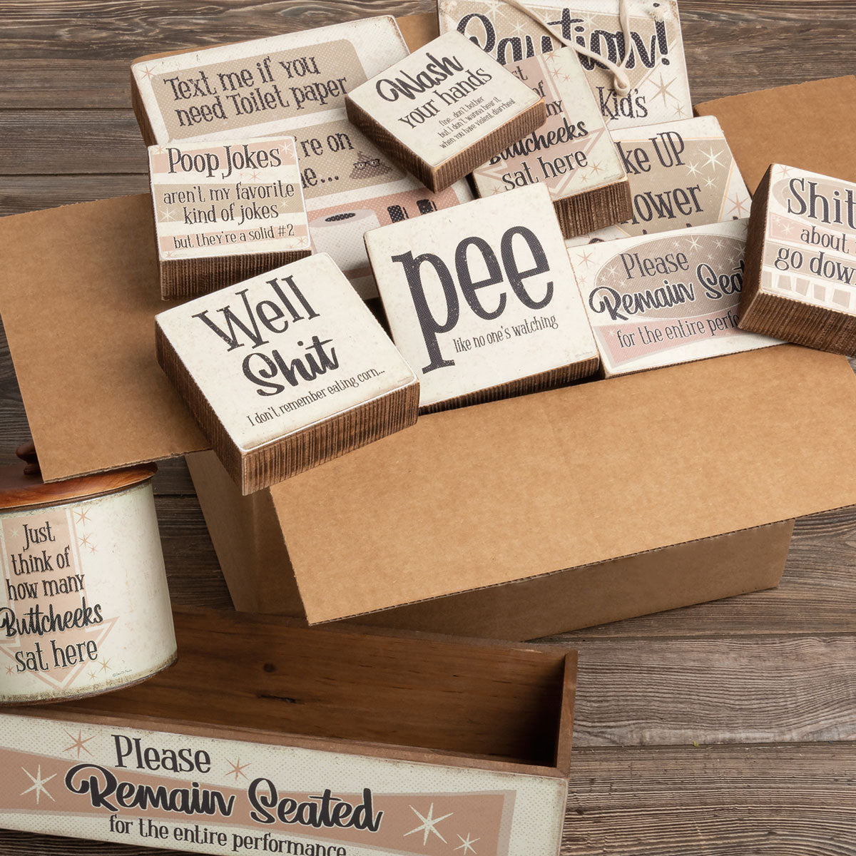 Potty Talk Bathroom Decor