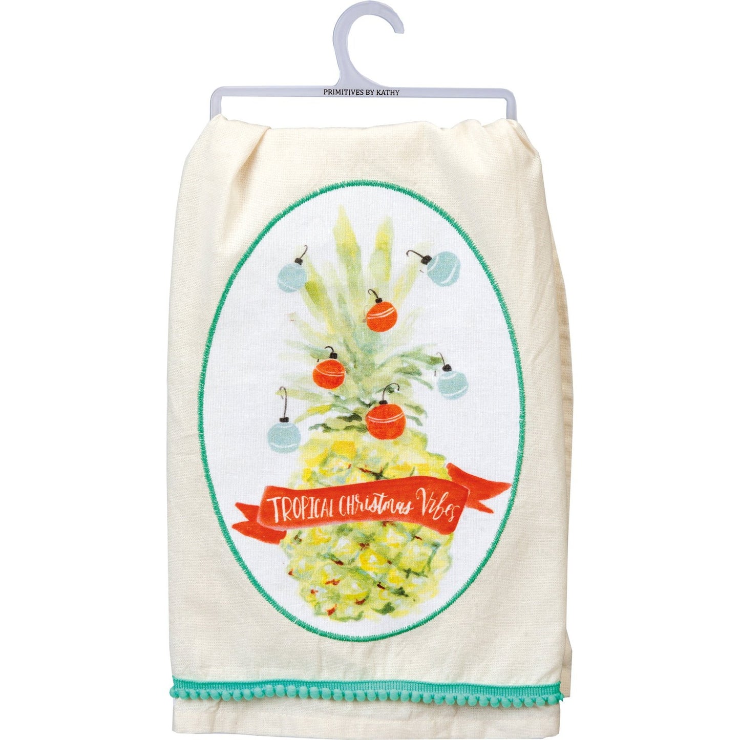 Tropical Christmas Vibes Dish Towel SolagoHome