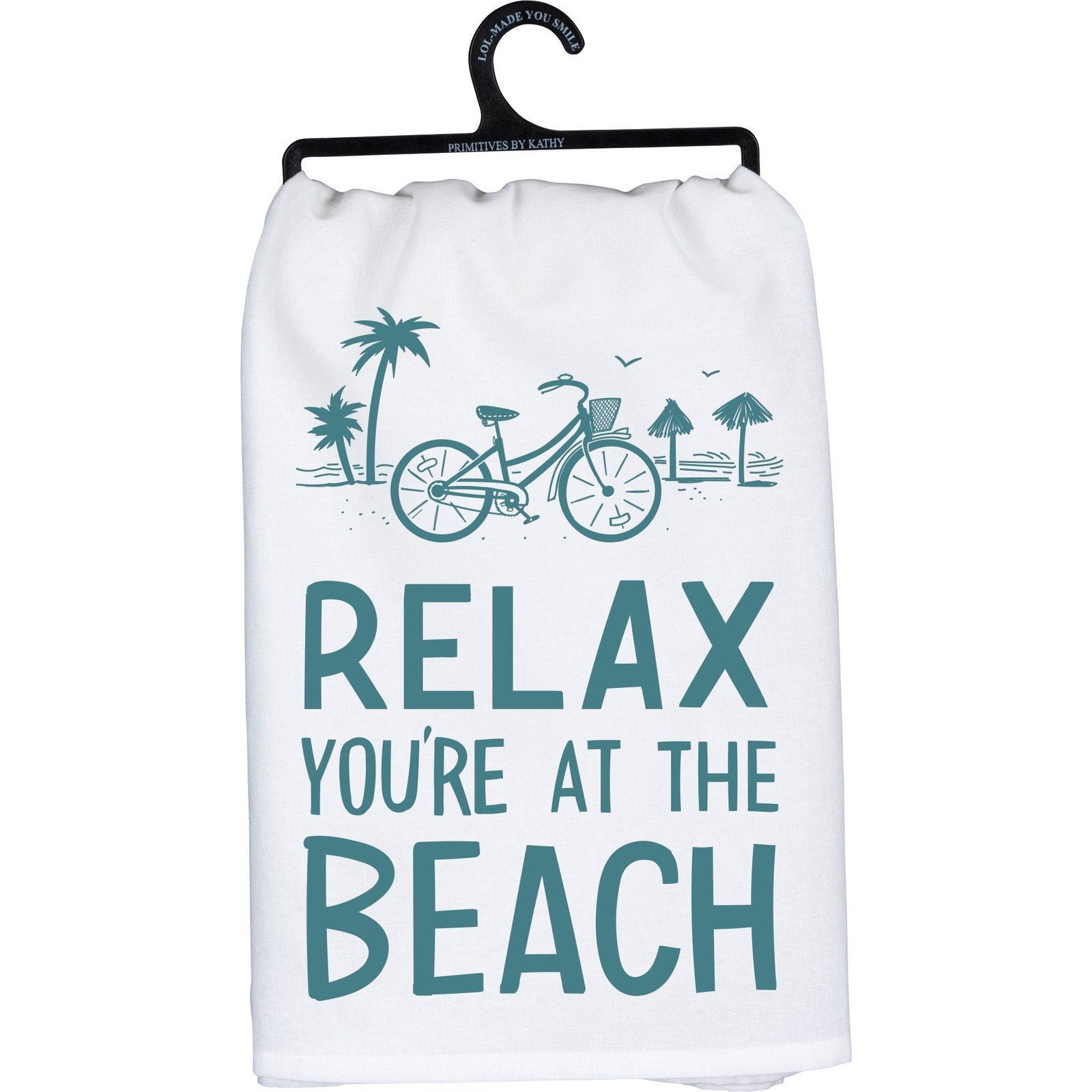 Relax at The Beach | Coastal Decor | Kitchen Towel | Solagohome