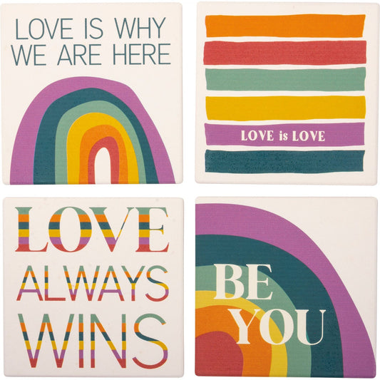 Love Pride Coaster Set SolagoHome