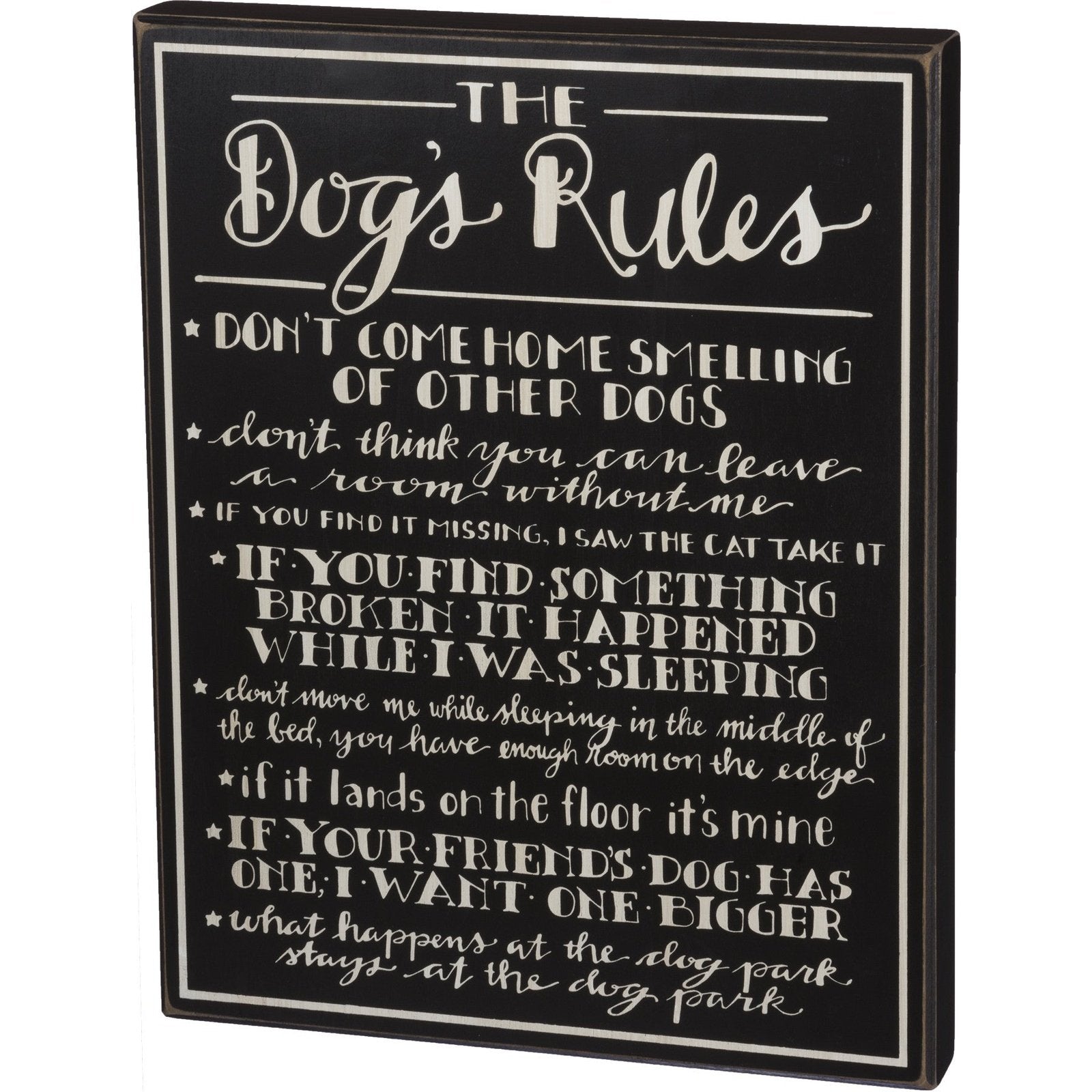 Dog Rules Wall Sign SolagoHome