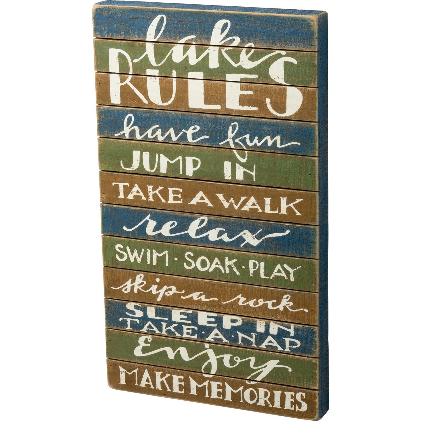 Lake Rules Wall Sign SolagoHome