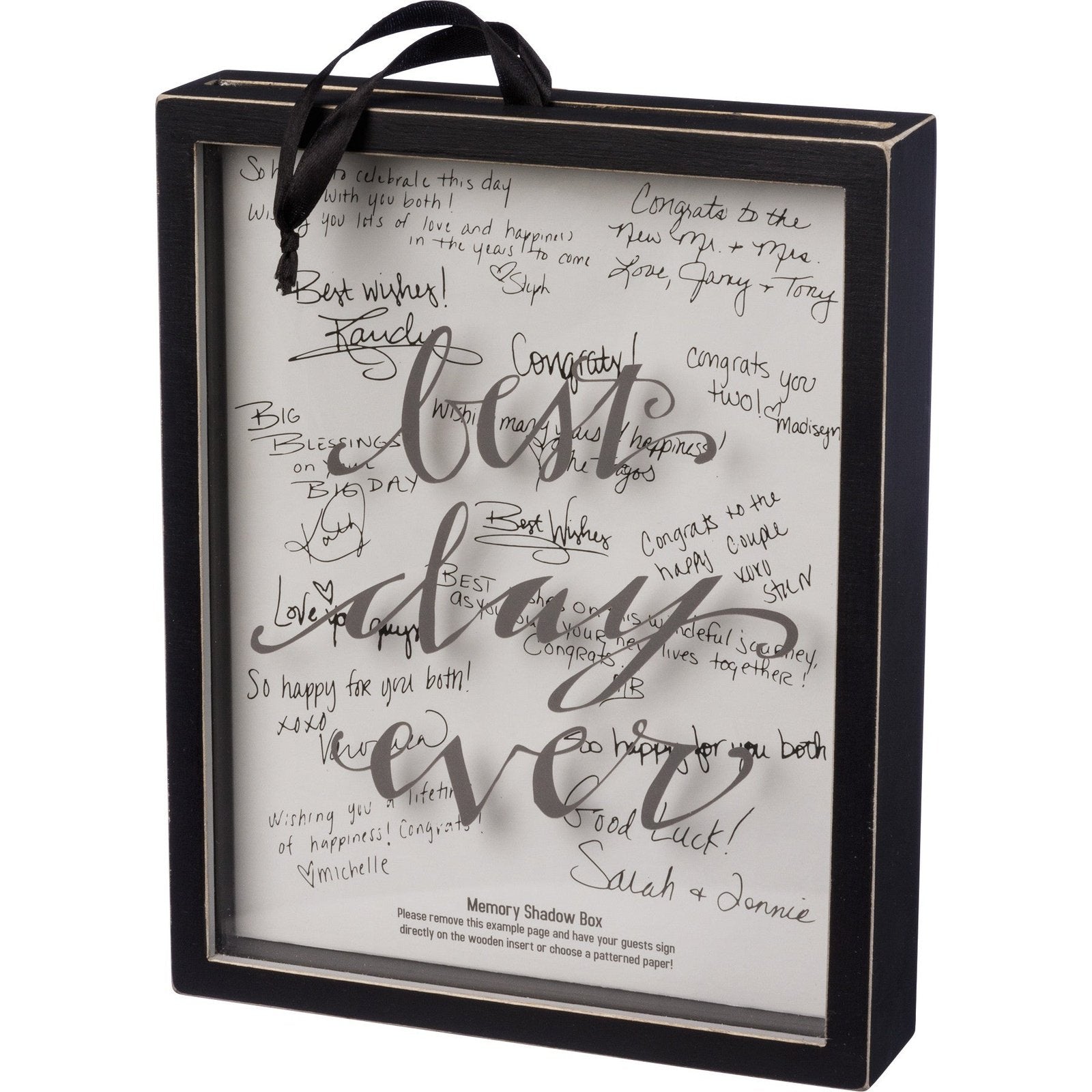 Black Signable Wedding Signature Frame