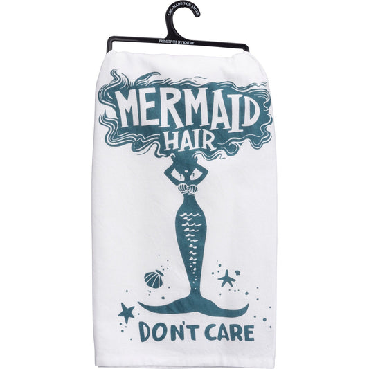 Mermaid Hair Don't Care Dish Towel SolagoHome