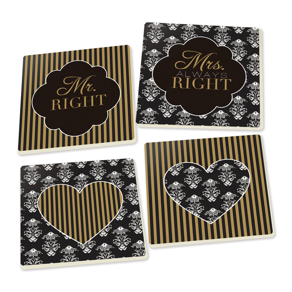 Mr Mrs Coasters set SolagoHome