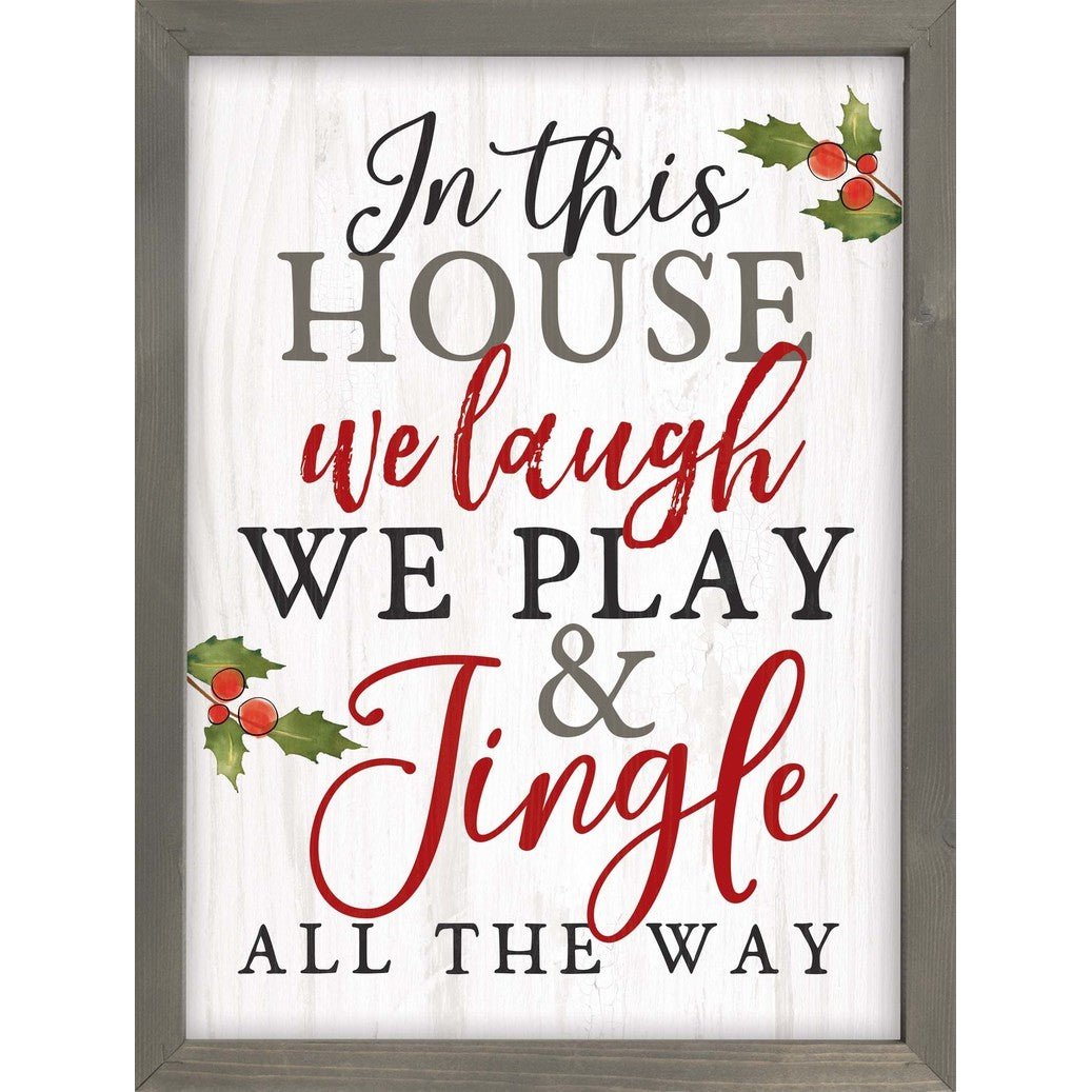 House Christmas Framed Quote SolagoHome