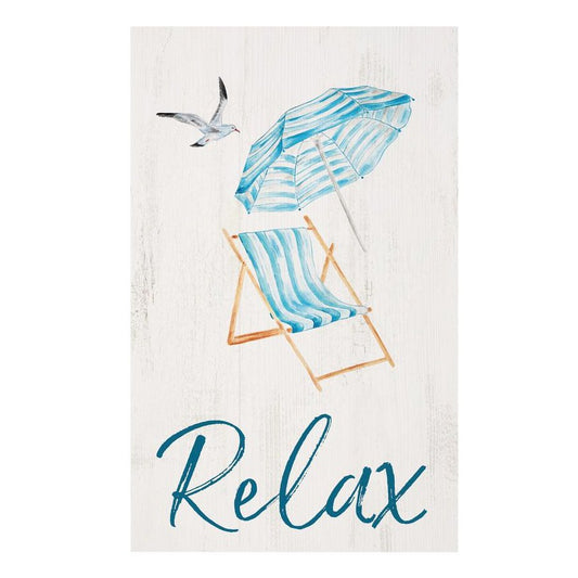 Relax Beach Chair Pallet Wall Decor SolagoHome