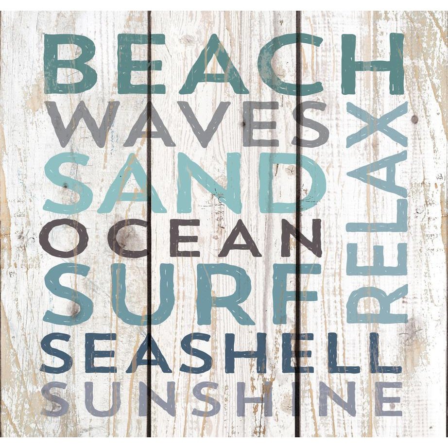 Beach Waves Pallet Wall Decor SolagoHome