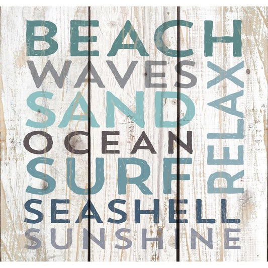 Beach Waves Pallet Wall Decor SolagoHome