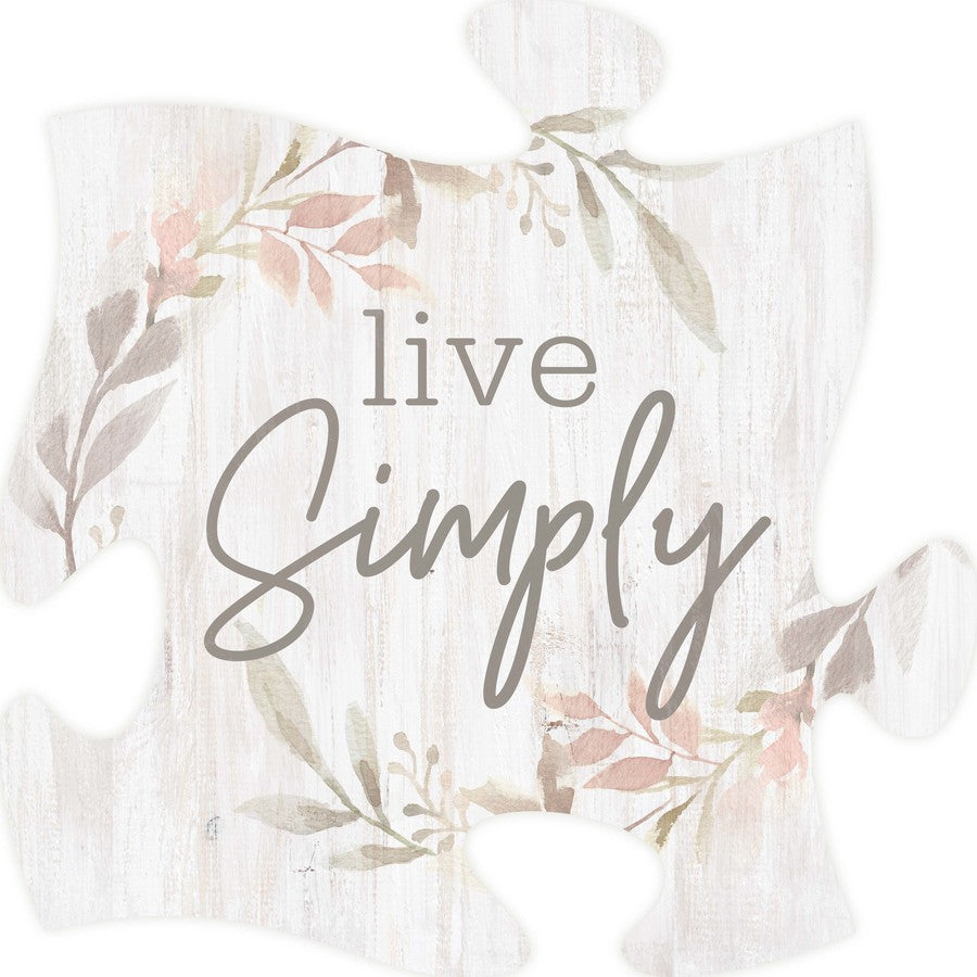 Live Simply Puzzle Piece SolagoHome