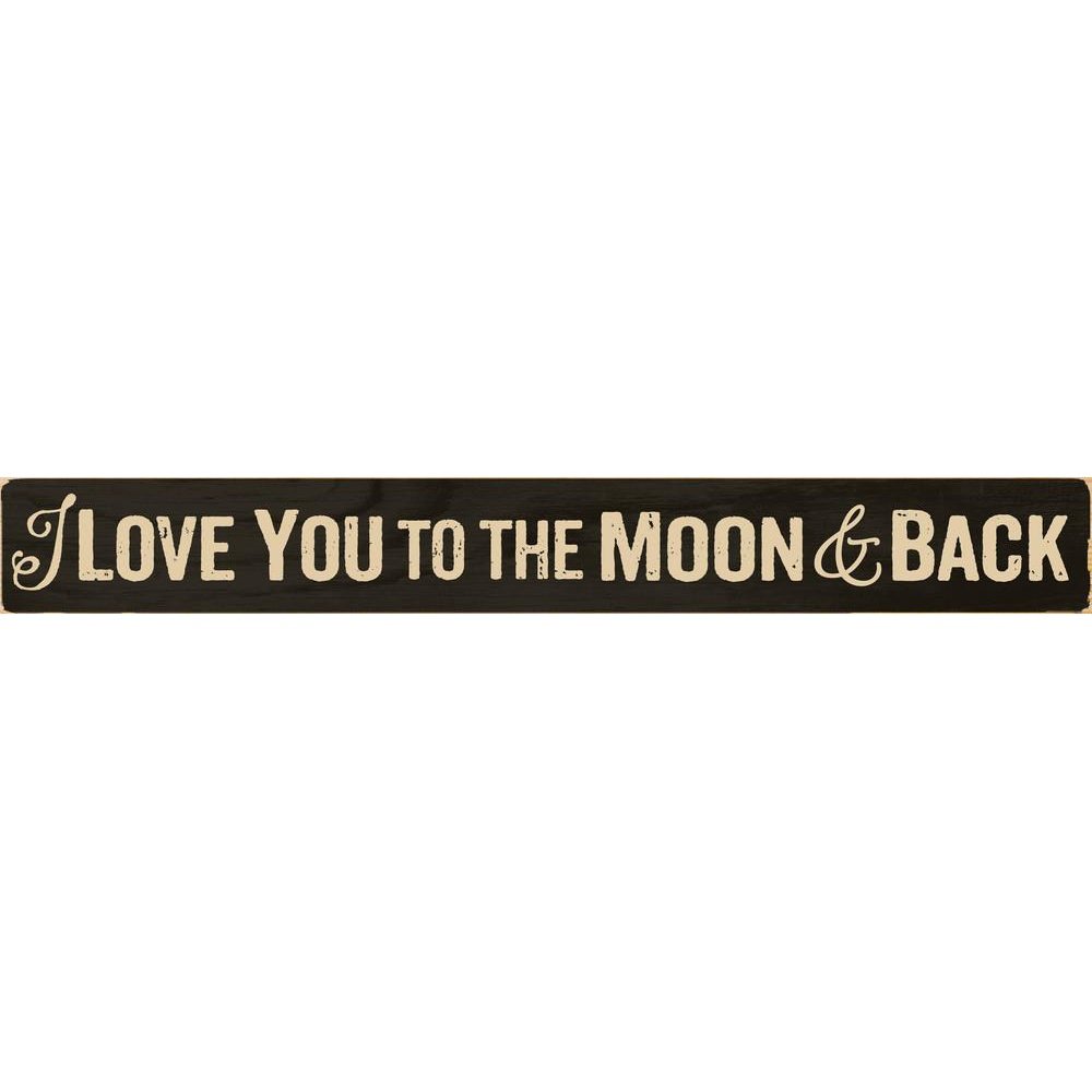 Love Moon Back Stick Sign SolagoHome