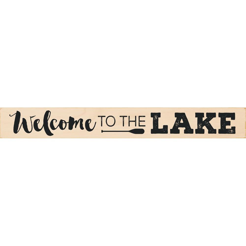 Welcome Lake Stick Sign SolagoHome