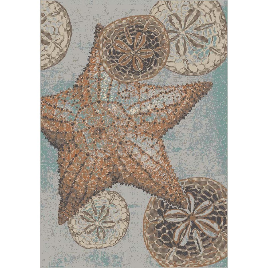 Shore Thing Mineral Coastal Floor Rug SolagoHome