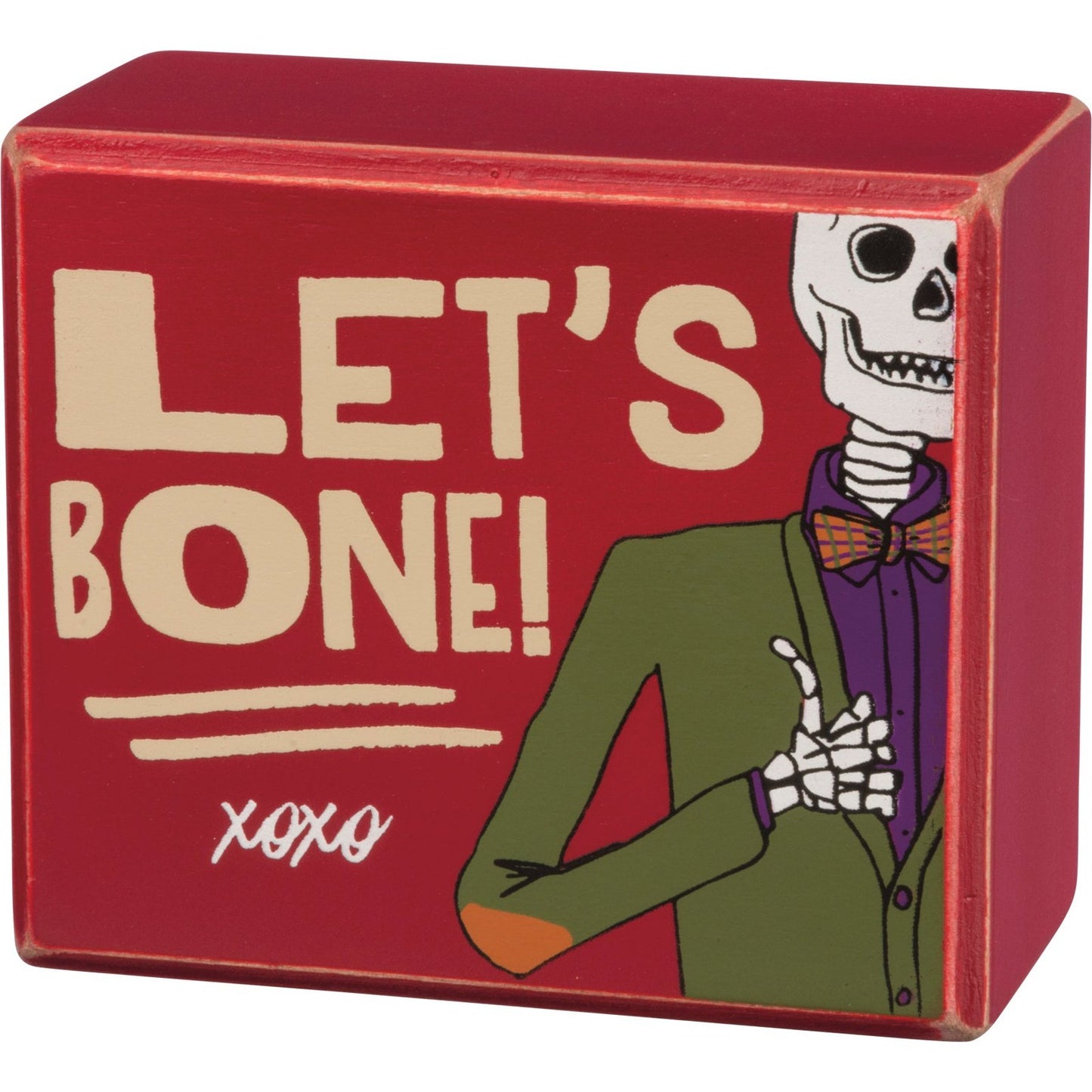 Bone Halloween Box Sign SolagoHome