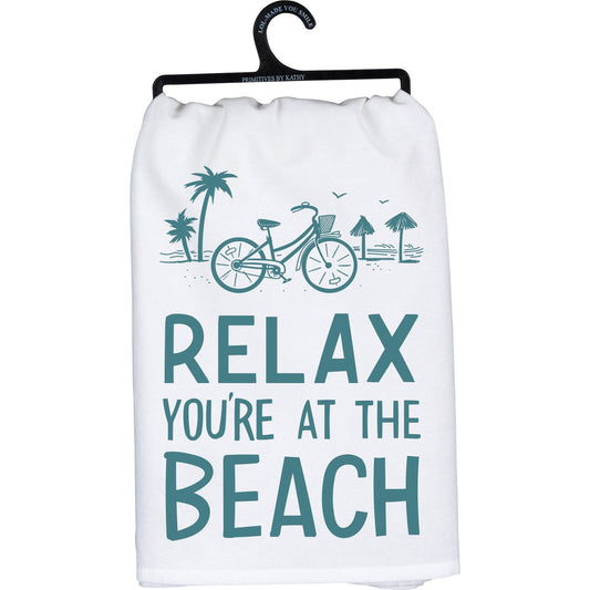 Relax Beach Dish Towel SolagoHome