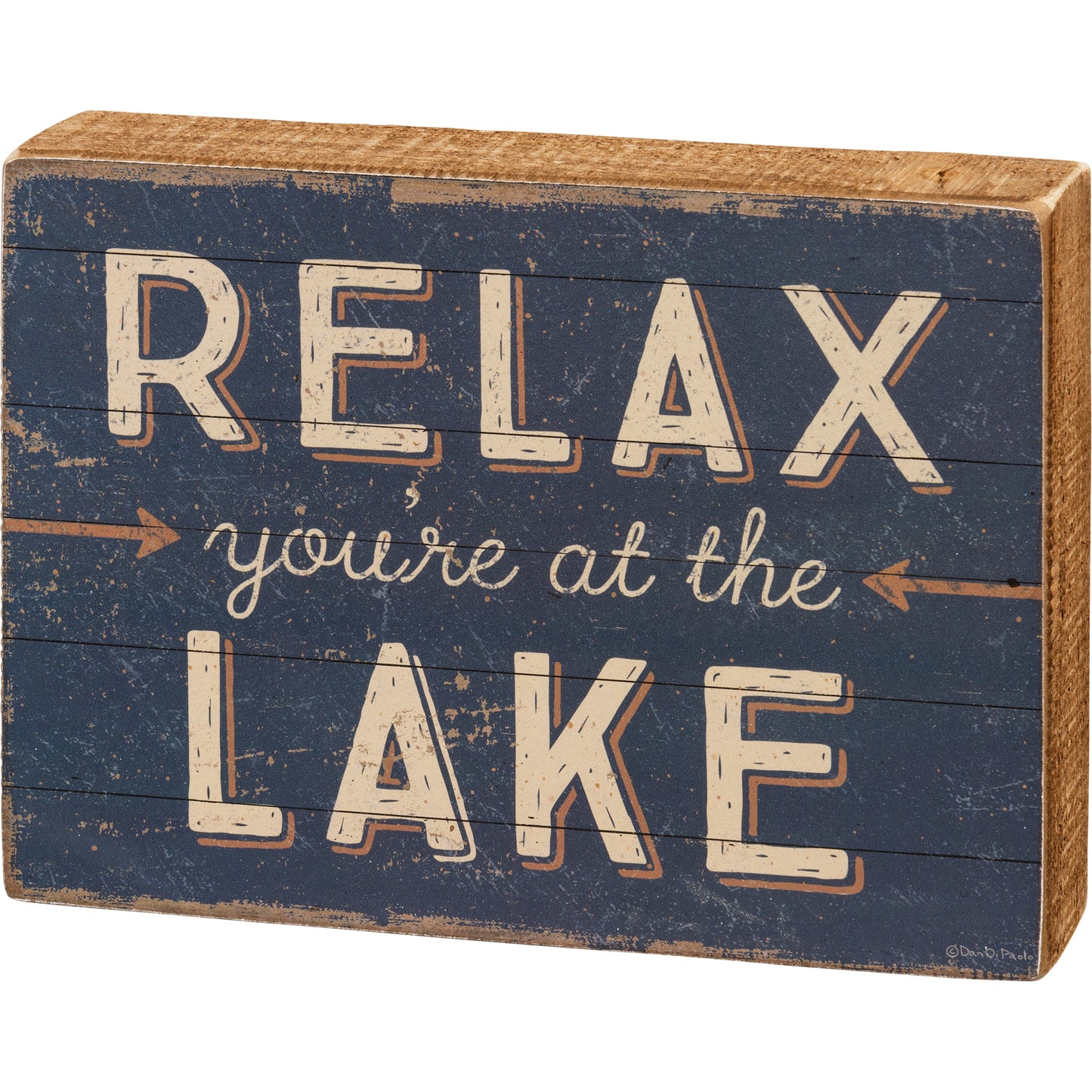 Relax Lake Box Sign SolagoHome