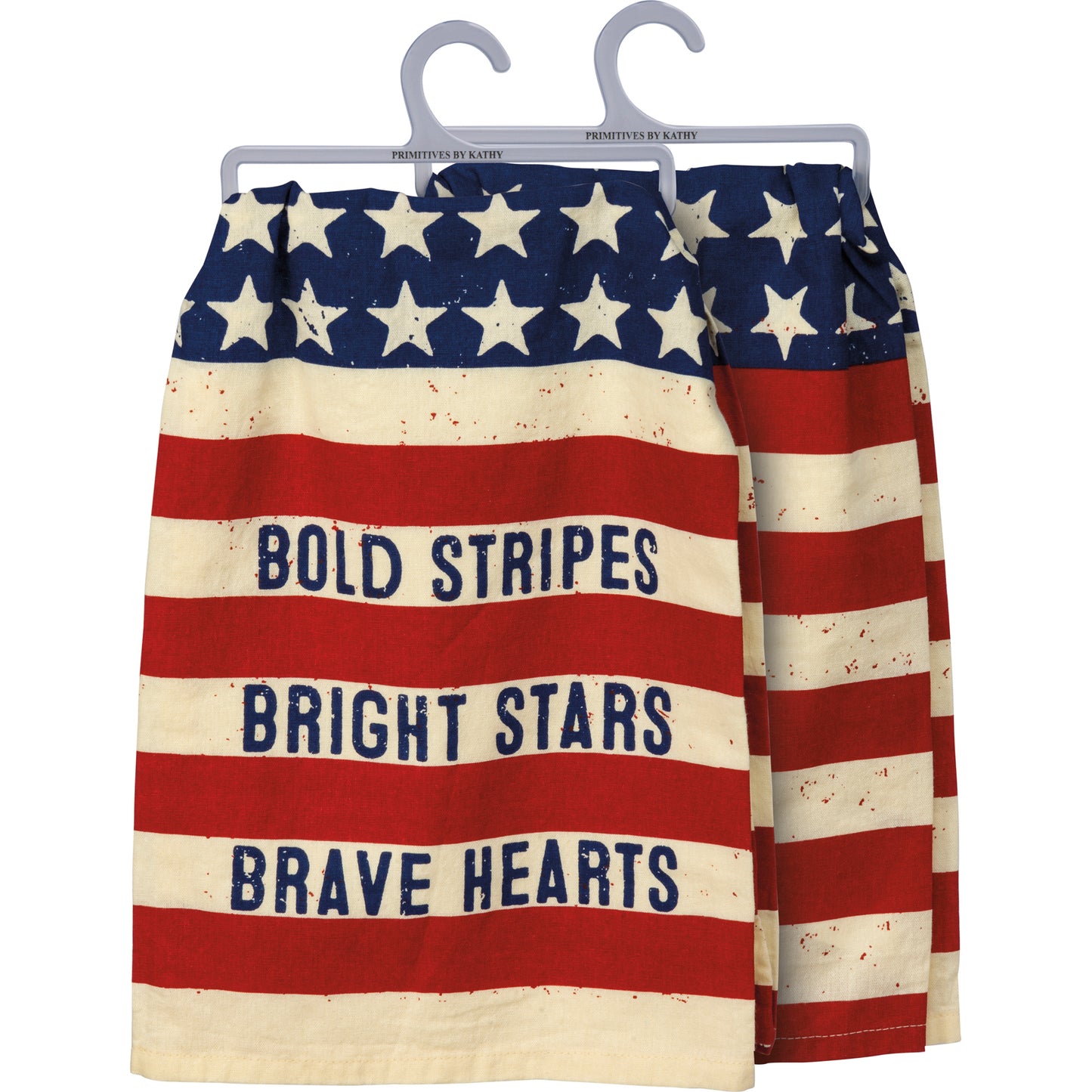 Bold Stripes Bright Stars American Dish Towel SolagoHome