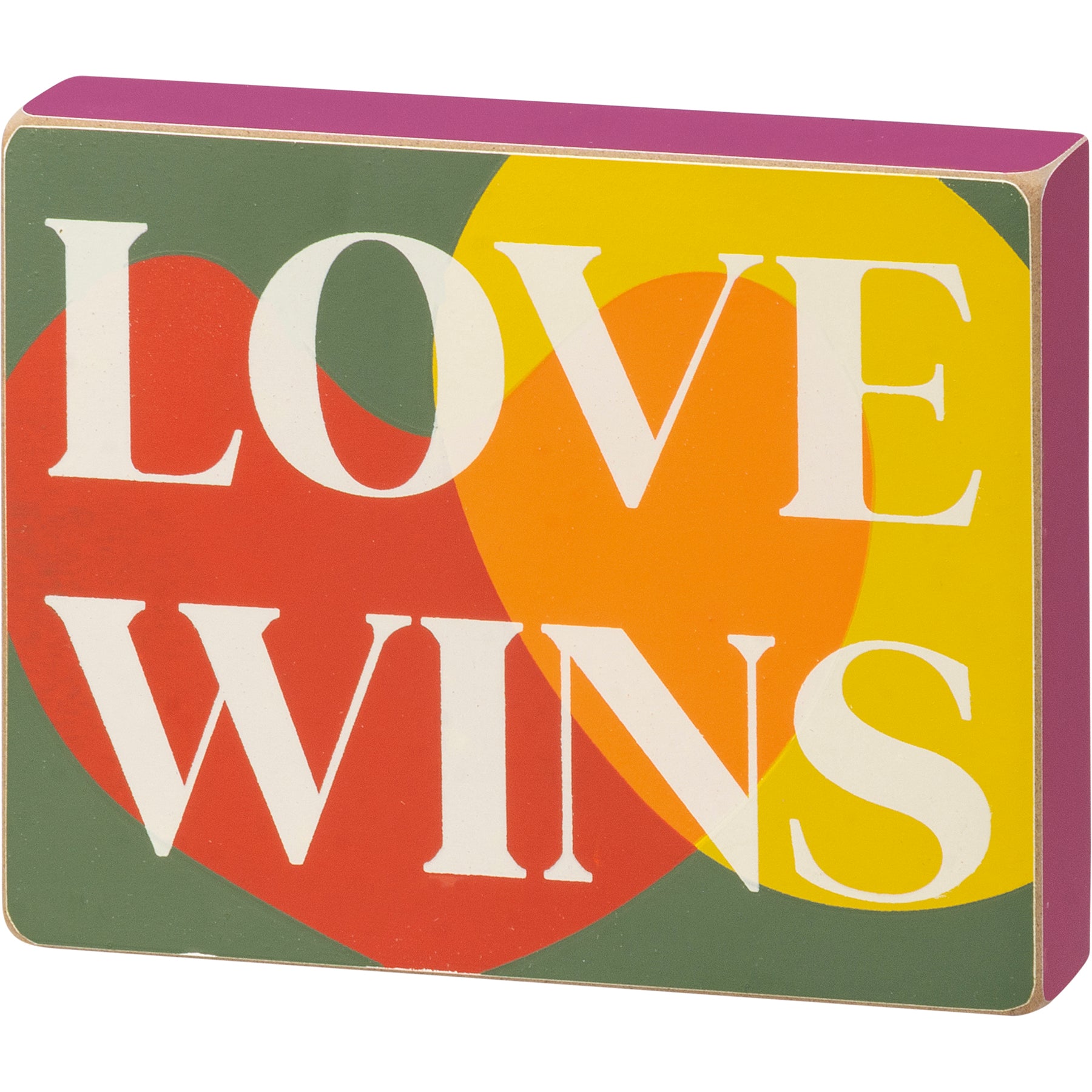 Love Wins Pride Box Sign SolagoHome
