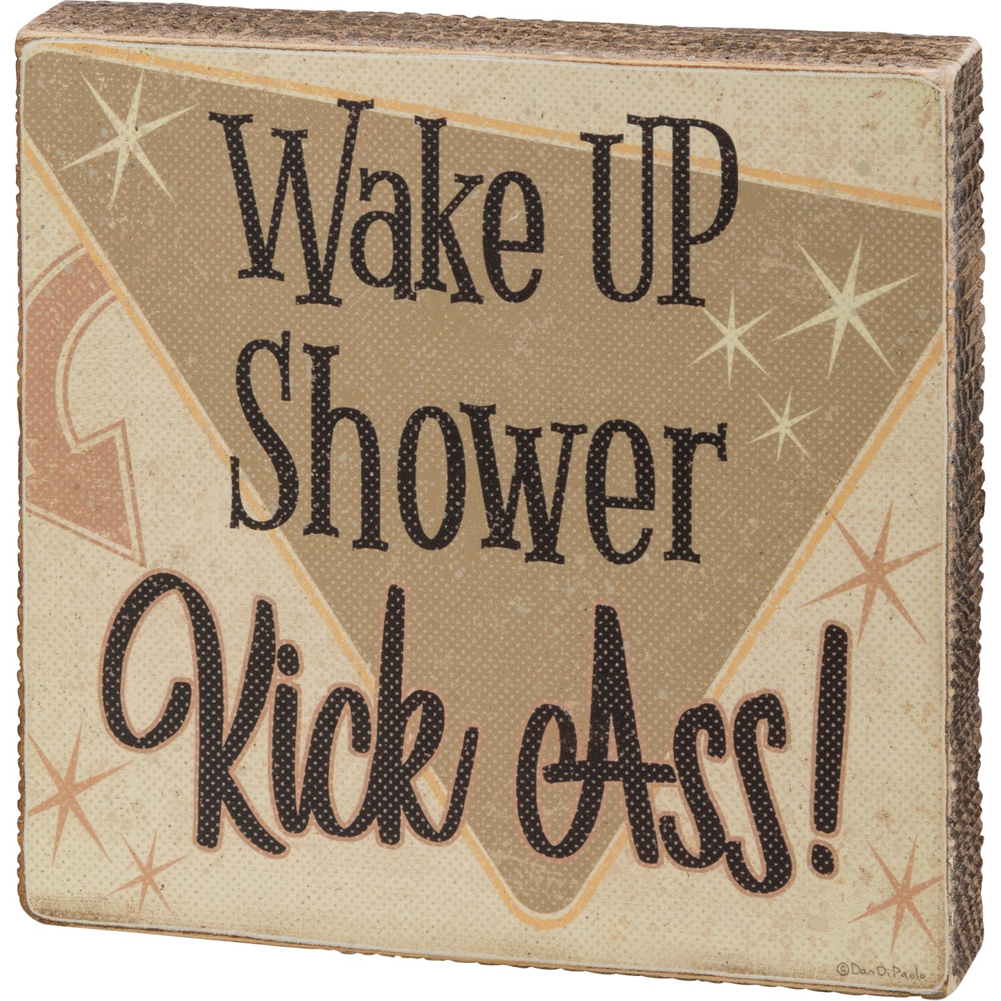 Wake Shower Block Sign SolagoHome