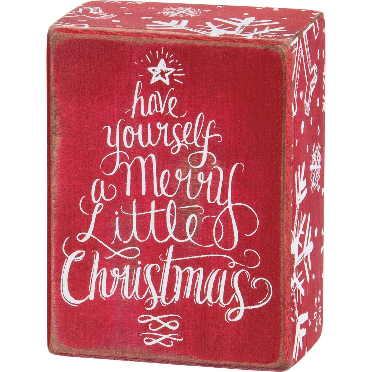 Merry little Christmas Box Sign SolagoHome