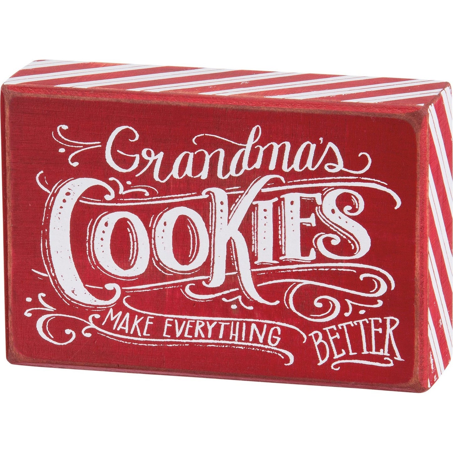 Grandmas Cookies Christmas Box Sign SolagoHome