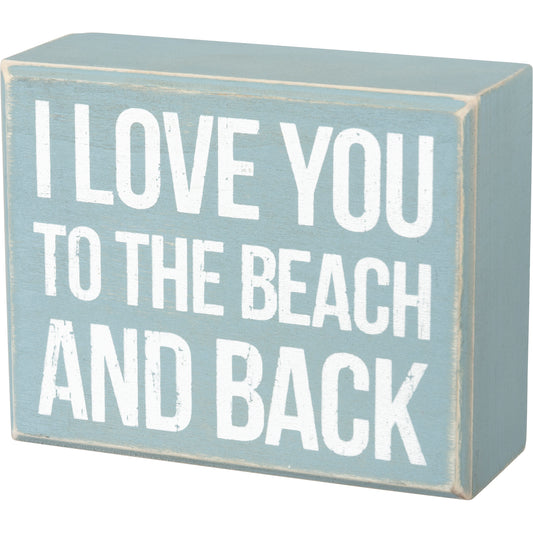 Love Beach Back Box Sign SolagoHome