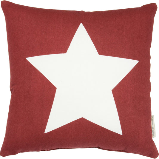 Red Star Throw Pillow SolagoHome