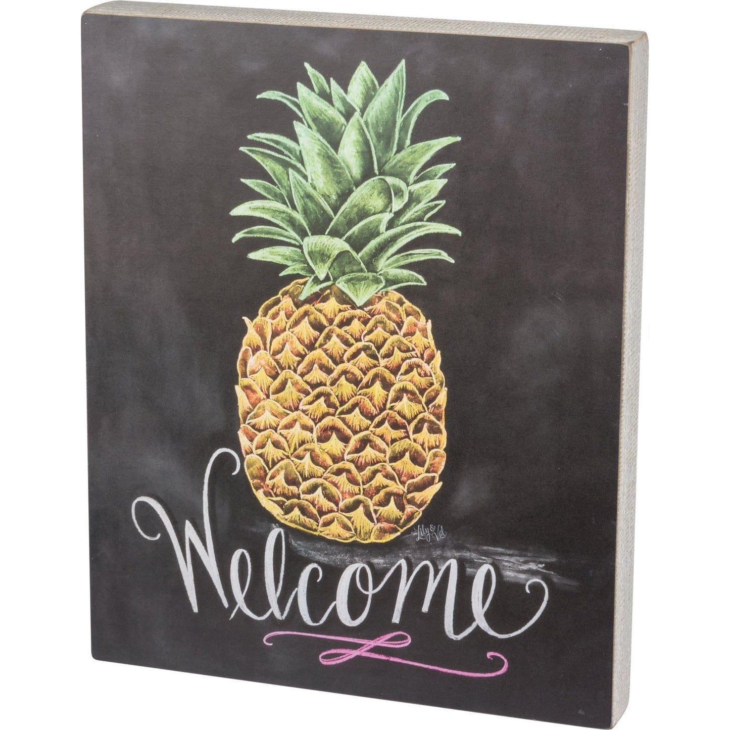 Pineapple Welcome Wall Sign SolagoHome
