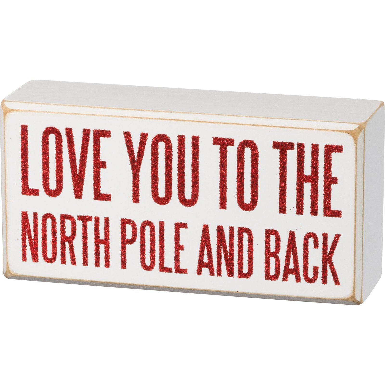 North Pole Back Christmas Box Sign SolagoHome