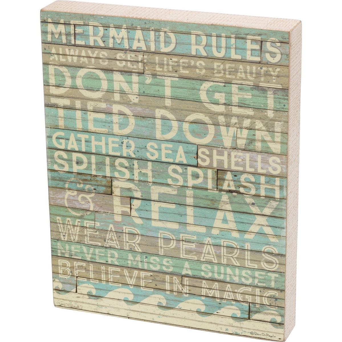 Mermaid Rules | Wall Sign | Beach Decor | Cottage Decor | Solagohome ...