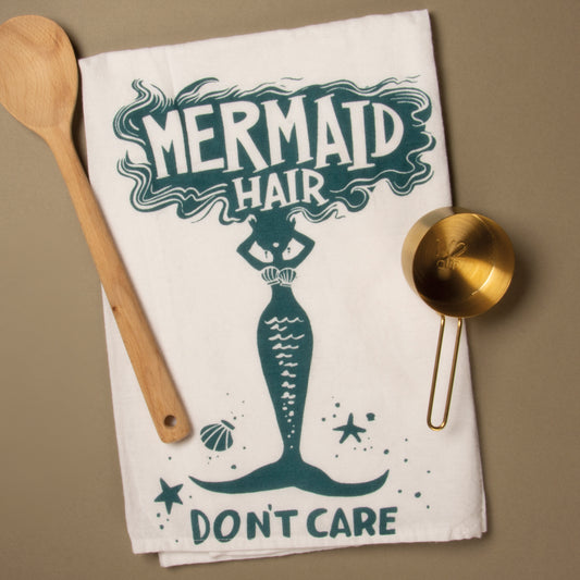 Mermaid Hair Don't Care Dish Towel SolagoHome