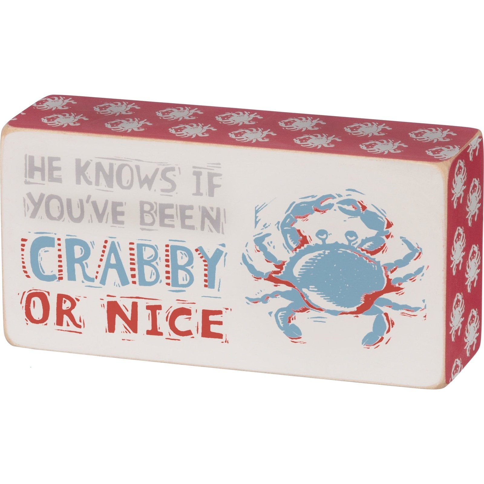 knows crabby nice Box Sign SolagoHome
