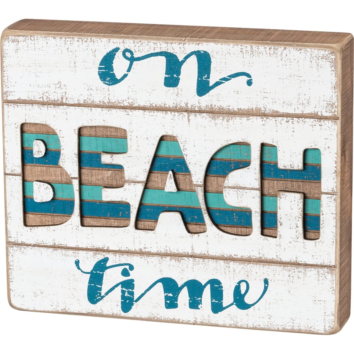 Beach Time Dimensional Box Sign SolagoHome