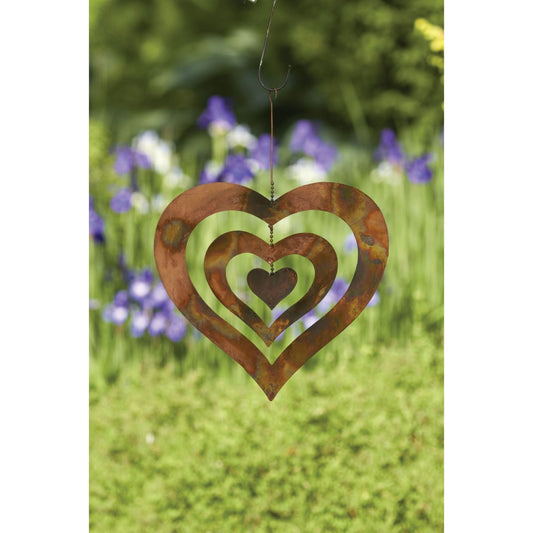 Triple Spinning Heart Ornament SolagoHome