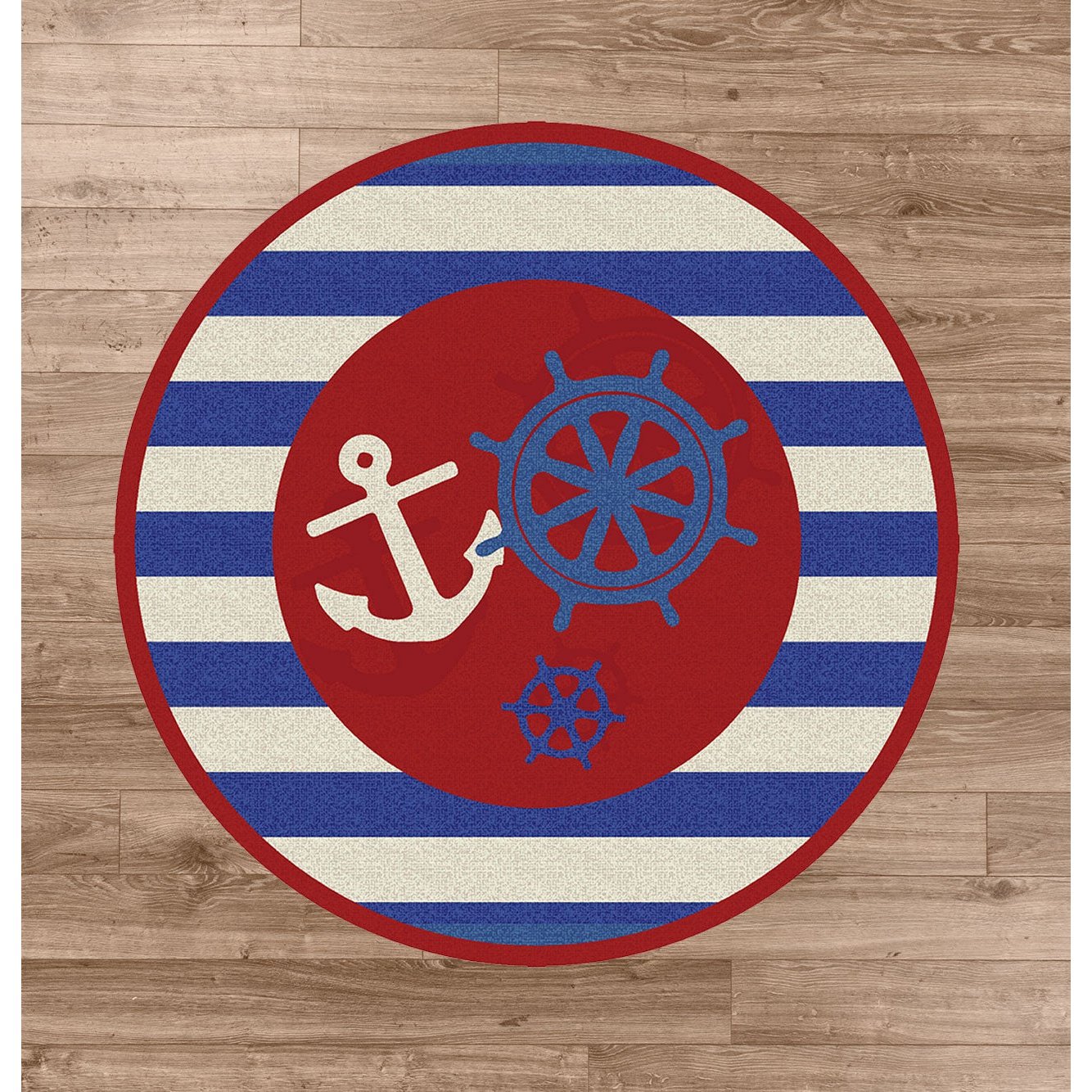 Ahoy Nautical Floor Rug SolagoHome