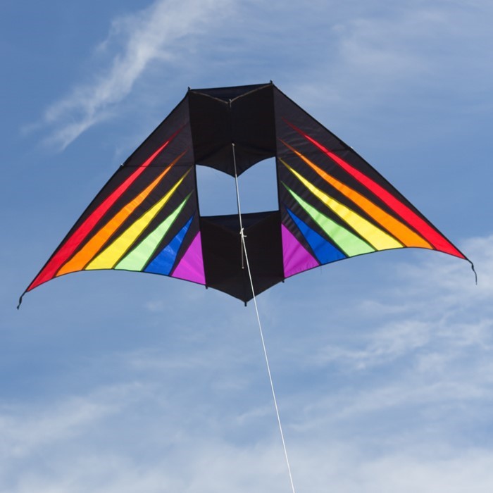 Rainbow Burst 6' Conyne Delta Kite
