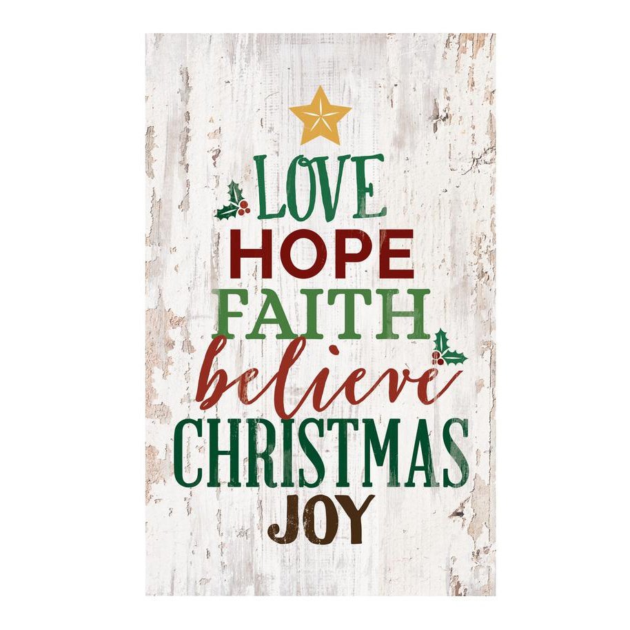 Love Hope Christmas Wall Decor SolagoHome