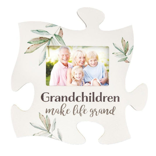 Grandchildren Make Life Grand Puzzle Photo Frame SolagoHome
