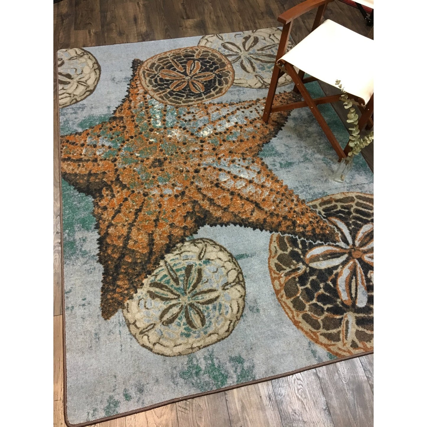 Shore Thing Mineral Coastal Floor Rug SolagoHome