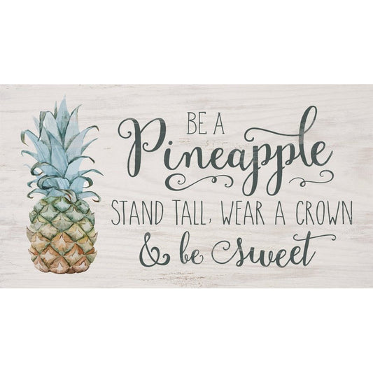 Pineapple Plank Sign SolagoHome